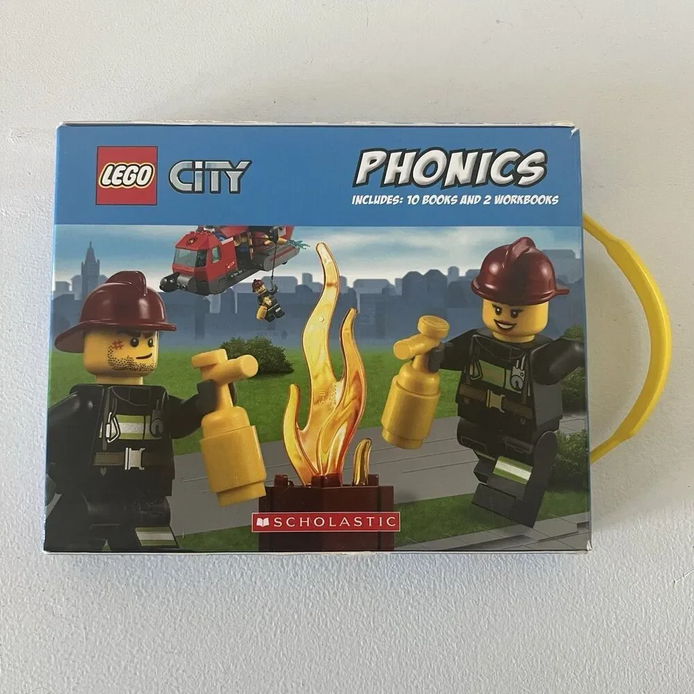 Lego City Phonics Boxed Set 10 Books 2 Workbooks Learning to Read Scholastic - Picture 2 of 7